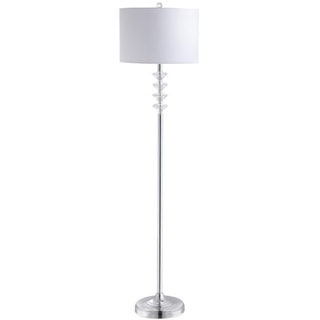 Mia 60.5" Crystal/Metal LED Floor Lamp - JONATHAN Y